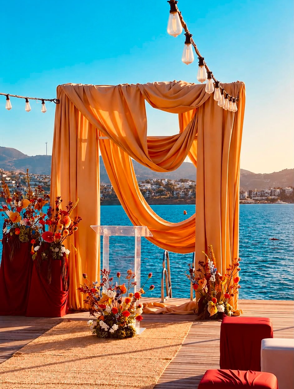 Ceremonieboog bij Moonbeach