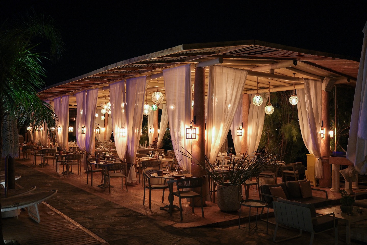 Het restaurant van Moonbeach